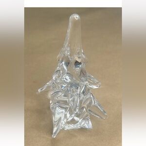 Silvestri 6” Inch 25% Lead Crystal Glass Christmas Tree Made in Japan NO BOX